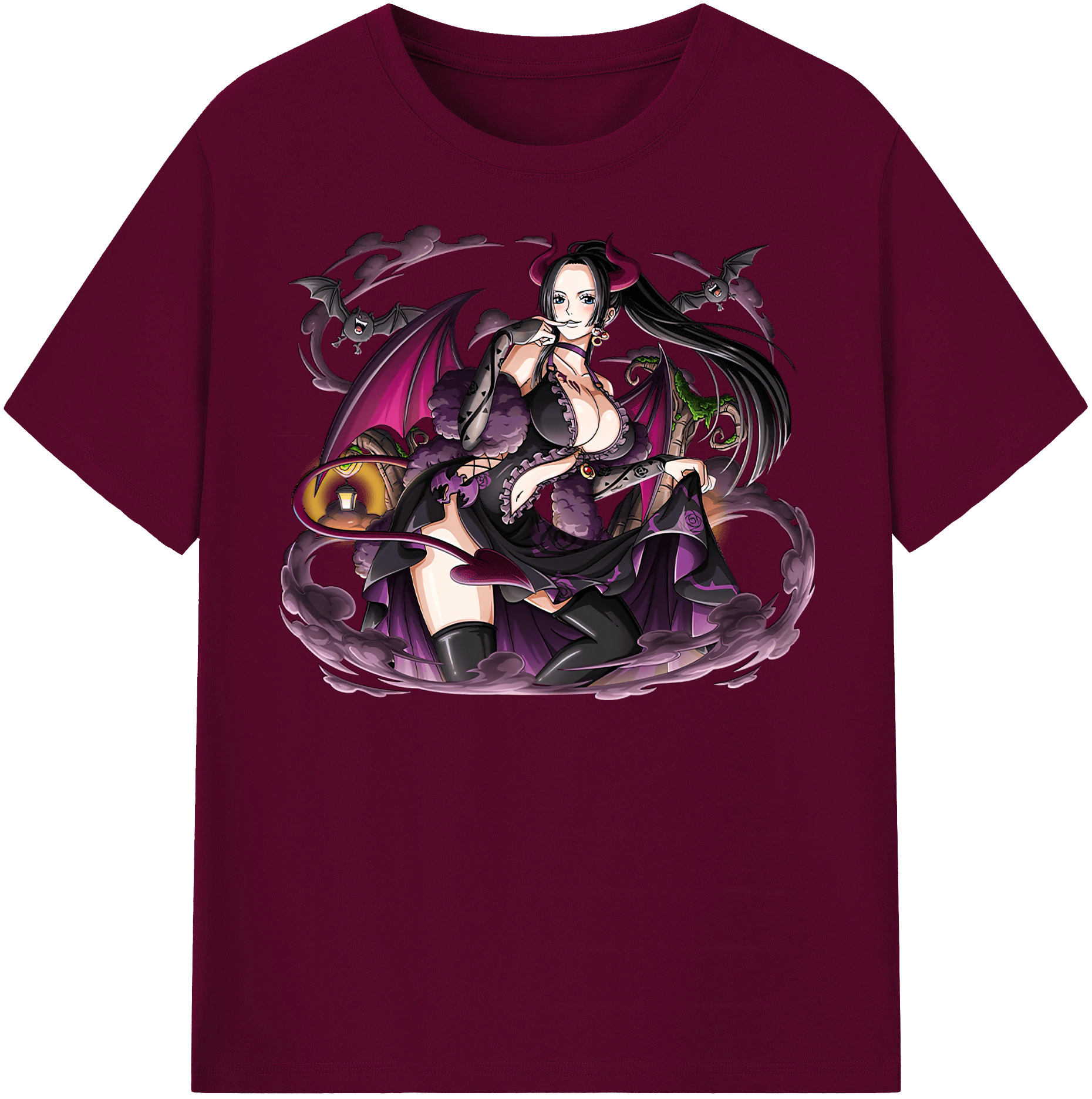 ワンピース ボア・ハンコック ONE PIECE Boa·Hancock レディースカジュアルプリントTシャツ（綿100％）